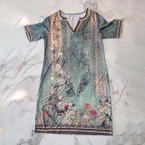 Light weight straight floral dress